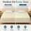 ( Cream, Single) Thermal Flannelette Fitted Sheet 25cm 100% Brushed Soft Cotton 3