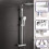 NES Home Modern Square Exposed Thermostatic Mixer Shower Set Shower Head and Handheld 1