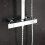 NES Home Modern Square Exposed Thermostatic Mixer Shower Set Shower Head and Handheld 3