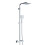NES Home Modern Square Exposed Thermostatic Mixer Shower Set Shower Head and Handheld 8