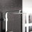 NES Home Modern Square Exposed Thermostatic Mixer Shower Set Shower Head and Handheld 7
