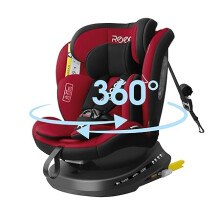 360 drehbarer Kinderautositz ISOFIX Rot 40-150 cm — kindersitz mitwachsend, reboarder i-size, reecle kindersitz