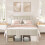 VASAGLE VASAGLE Double Bed Frame, with Upholstered Headboard, 135 x 190 cm 1