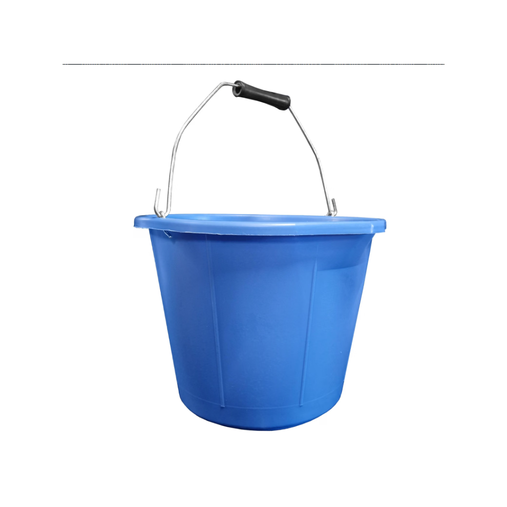 B&Q - Blue Builders Bucket3 Gallon14 Litre With Metal HandleMeasurement Guide And Pouring SpoutPack Of 2 - Image 2
