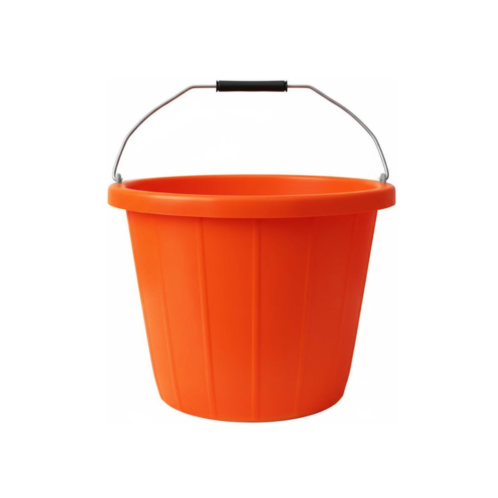 2 X - Orange - Builders Bucket Plastic 3 Gallon - Image 2