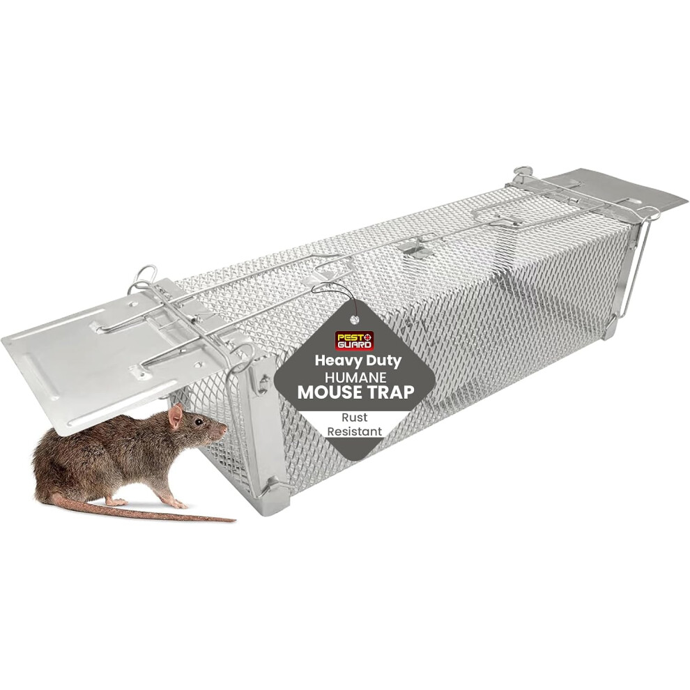 Pest Guard Reusable Rat & Mouse Cage Traps Indoor & Outdoor