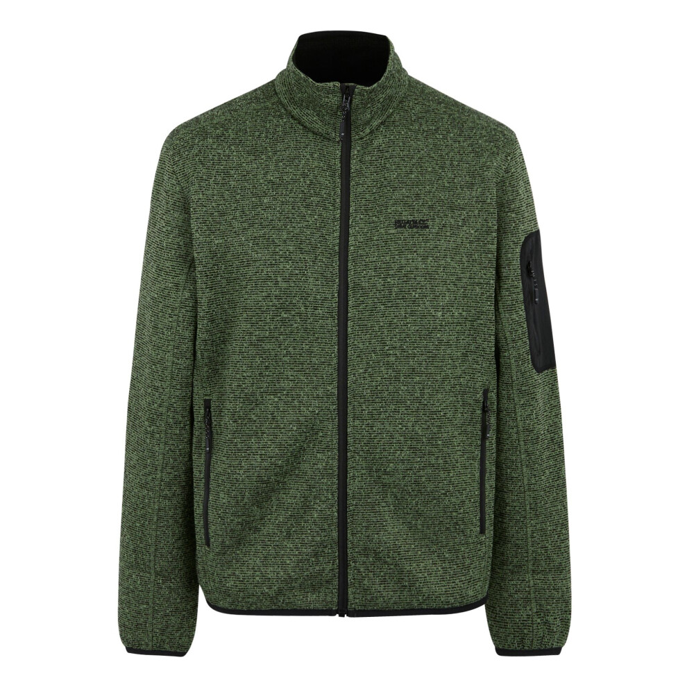 Regatta (L, Dusky Blue) Mens Newhill Marl Full Zip Fleece Jacket