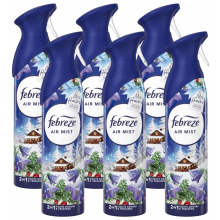 6 X 185 ml Febreze Air Mist Air Freshener Spray - Alpine Escape