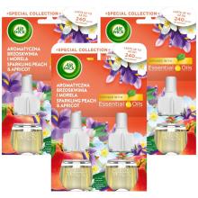 6 x Air Wick Plug in Oil Refills - Sparkling Peach & Apricot