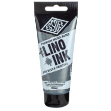 Essdee Block Printing Ink, Metallic Silver, 100ml