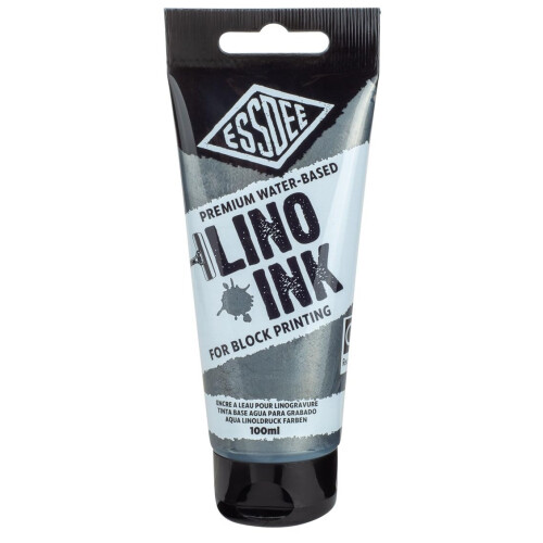 Essdee Block Printing Ink, Metallic Silver, 100ml