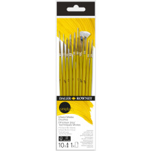 Daler-Rowney Simply Mixed Media Detail Brush Set 10 Pieces