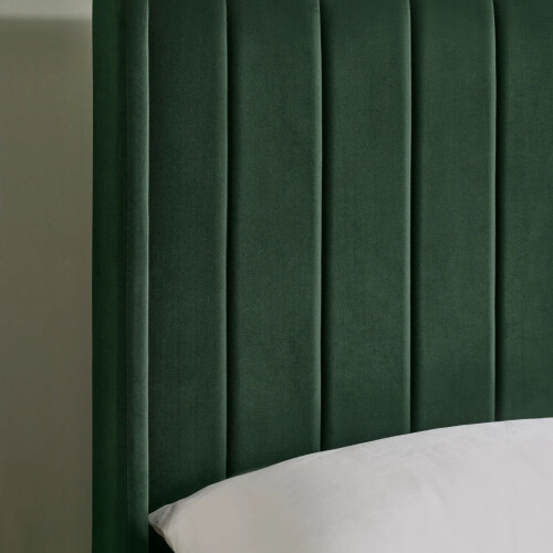 Leila Bottle Green 150cm Kingsize Bed 2