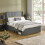 Leila Steel Grey150cm Kingsize Bed 1