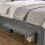 Leila Steel Grey150cm Kingsize Bed 3