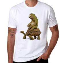 (Tag L=US/UK/AU S) Usa Zootopia Tortoise Sloth Design Tshirt Mens Short Sleeve Tops Shirts Funny