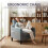 (Dark Grey)Modern Armchair with High Back,Cushion 4
