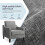 (Dark Grey)Modern Armchair with High Back,Cushion 5