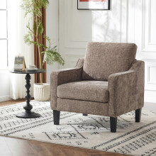 (Brown)Modern Armchair Chair w/ High Back,Cushion
