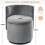(Dark Grey)360° Swivel Vanity Chair with Storage 2