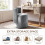 (Dark Grey)360° Swivel Vanity Chair with Storage 3