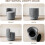 (Dark Grey)360° Swivel Vanity Chair with Storage 5