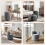 (Dark Grey)360° Swivel Vanity Chair with Storage 6