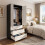 Living And Home 2-Door Wardrobe with 3 Drawers & Hanging Rail 3