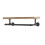 Living And Home Wall Mounted Storage Shelf with Metal Pipe Towel Rack 2
