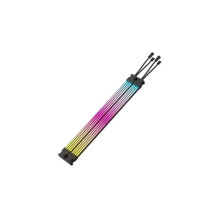 CORSAIR iCUE ARGB PSU Strisce di Cavo – 2x 200mm Strisce LED – 100 LED RGB per Striscia – Adatto a Qualsiasi Cavo Dell'Alimentat