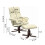 Living And Home Upholstered Swivel Recliner Chair with Ottoman 4
