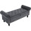 (Dark grey) TLGREEN Ottoman Storage Padded Bench 1