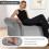 (Light grey) TLGREEN Ottoman Storage Padded Bench 7