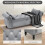 (Light grey) TLGREEN Ottoman Storage Padded Bench 6