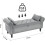 (Light grey) TLGREEN Ottoman Storage Padded Bench 2