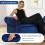(Blue) TLGREEN Ottoman Storage Padded Bench 7