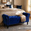(Blue) TLGREEN Ottoman Storage Padded Bench 3