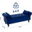 (Blue) TLGREEN Ottoman Storage Padded Bench 2