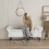 (White) TLGREEN Ottoman Storage Padded Bench 8