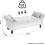 (White) TLGREEN Ottoman Storage Padded Bench 2