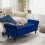 (Blue) TLGREEN Ottoman Storage Padded Bench 9