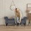 (Dark grey) TLGREEN Ottoman Storage Padded Bench 9