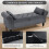 (Dark grey) TLGREEN Ottoman Storage Padded Bench 4
