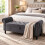 (Dark grey) TLGREEN Ottoman Storage Padded Bench 3