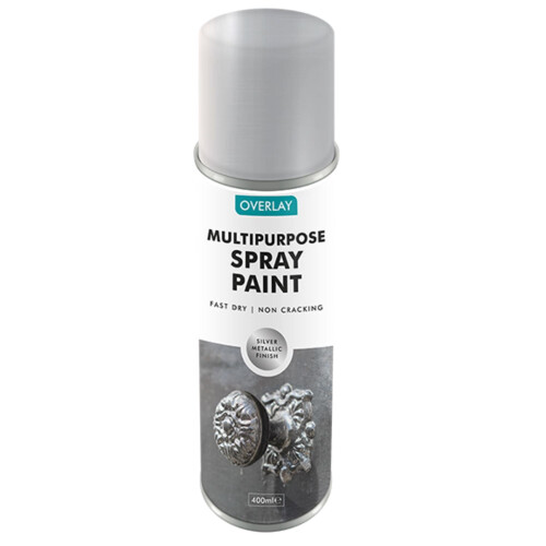 Overlay Silver Metallic Spray Paint 400ml