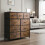 Alivio Brown 9 Drawer Storage Cabinet 1