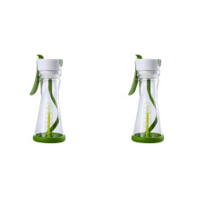 2X Frasco de Molho para Salada Conveniente Vinagrete Caseiro À Prova de Vazamento 200ml Fácil de Despejar Recipiente Misturador de Molho para Salada