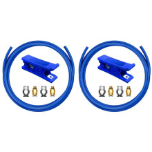 2X Bowden Tubing Kit, PTFEtubing for 1.75 mm Filament, with PC4-M10 and PC4-M6 Fittings, Cutter A