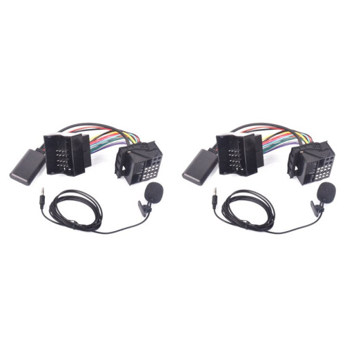 2X  Audio Adapter for Focus Carnival 6000CD Radio Auxiliary Input  with Microphone