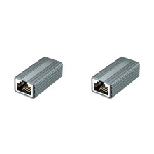 10Gbps RJ45 Connector Female to Female Gigabit Network Extender for Cat8 Cat7 Cat6 Cat5 Ethernet Cable Adapter 2Pcs